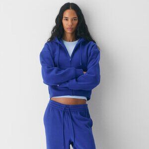 Aritzia Cozy Sweatfleece Boyfriend Boxy Zip Hoodie